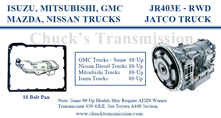 ISUZU, MITSUBISHI, GMC  JR403E - RWD
